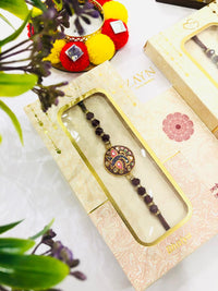 Thumbnail for Maroon Meenakari Rakhi