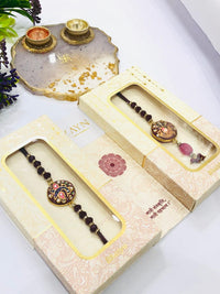 Thumbnail for Maroon Meenakari Rakhi