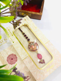 Thumbnail for Maroon Meenakari Rakhi