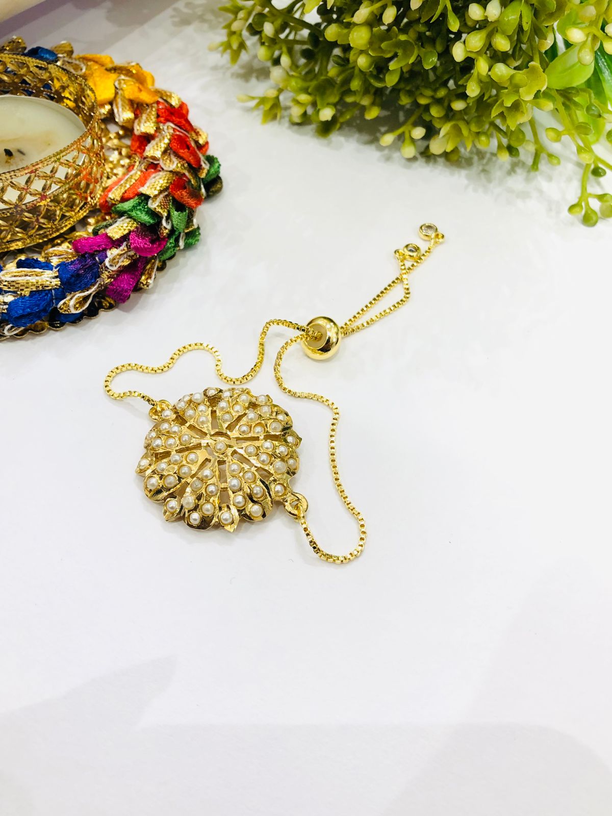 Pearl Jadau Bracelet