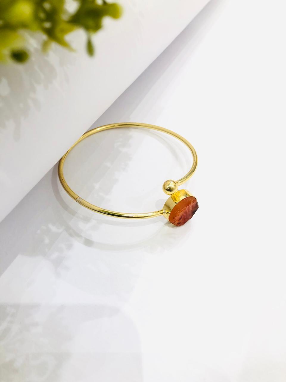 Orange Golden Ball Bracelet
