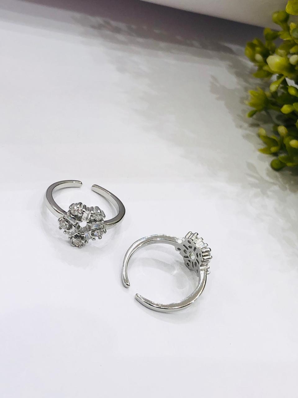 925 Silver Moonlit Toe Ring