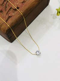 Thumbnail for Minimalist Stone Golden Chain