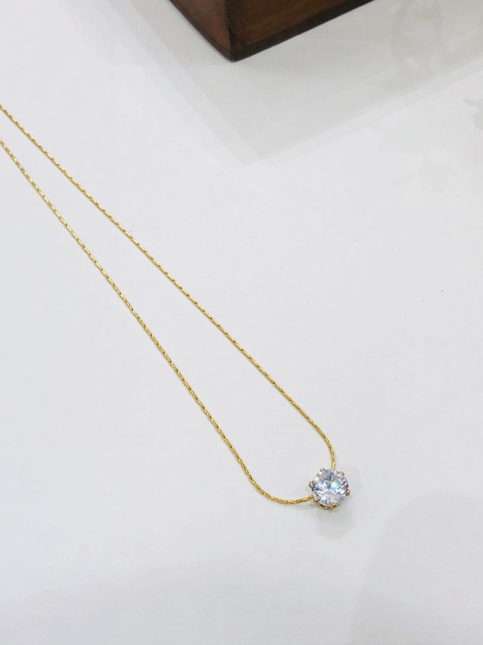 Minimalist Stone Golden Chain