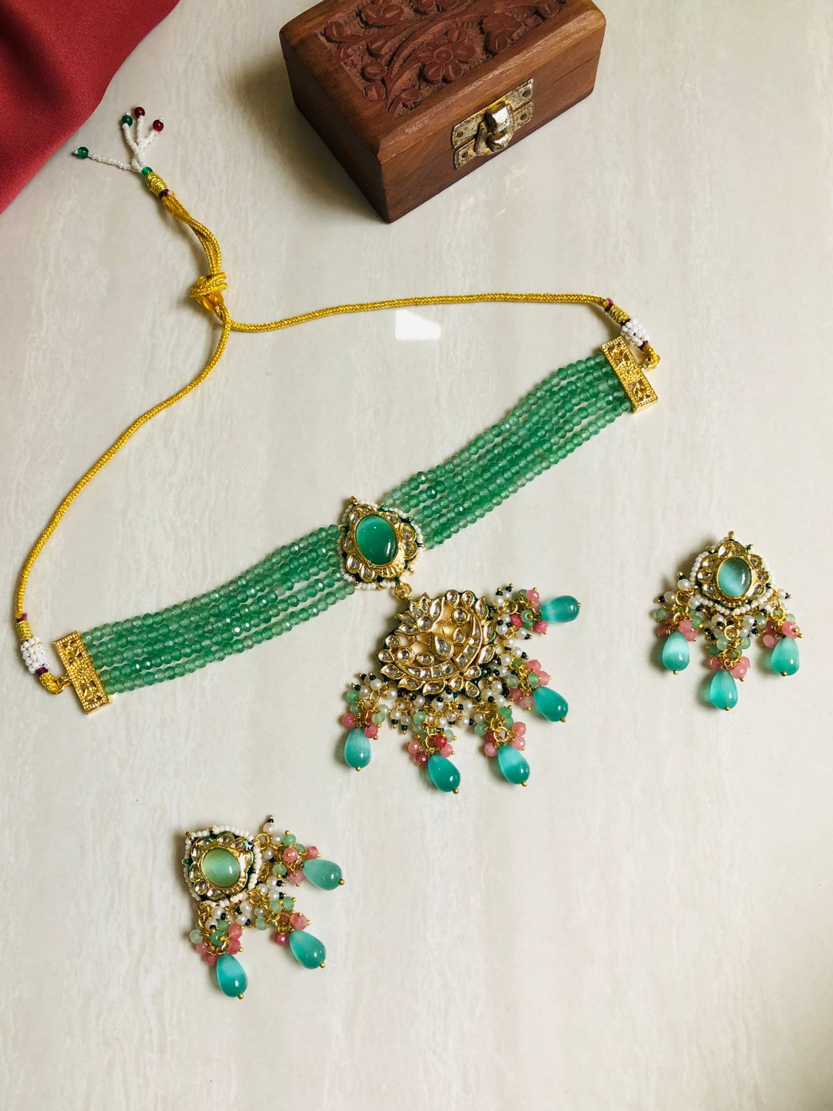 Kundan Elegance Necklace Set