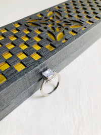Thumbnail for 925 Silver Square Sleek Ring