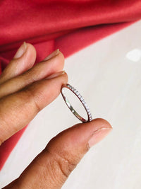Thumbnail for 925 Silver Minimal Band Ring