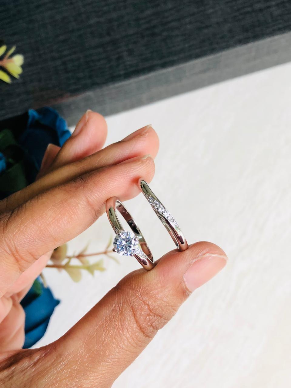 925 Silver Gleaming Stack Ring