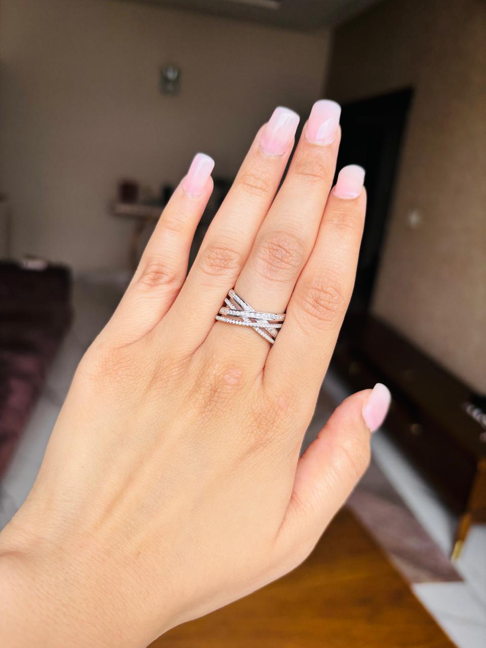 925 Silver Stellar Spark Ring
