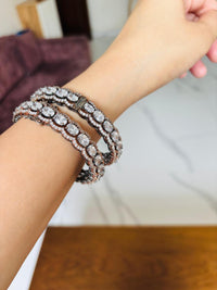 Thumbnail for Antique Oval Diamond Bangles