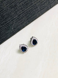 Thumbnail for 925 Silver Blue Drop Pendant Set