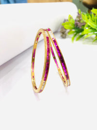 Thumbnail for Red & White Stone Bangle