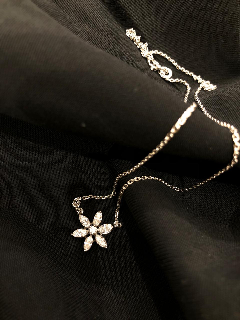 925 Silver Flower Chain