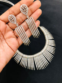 Thumbnail for Line Diamond Necklace Set