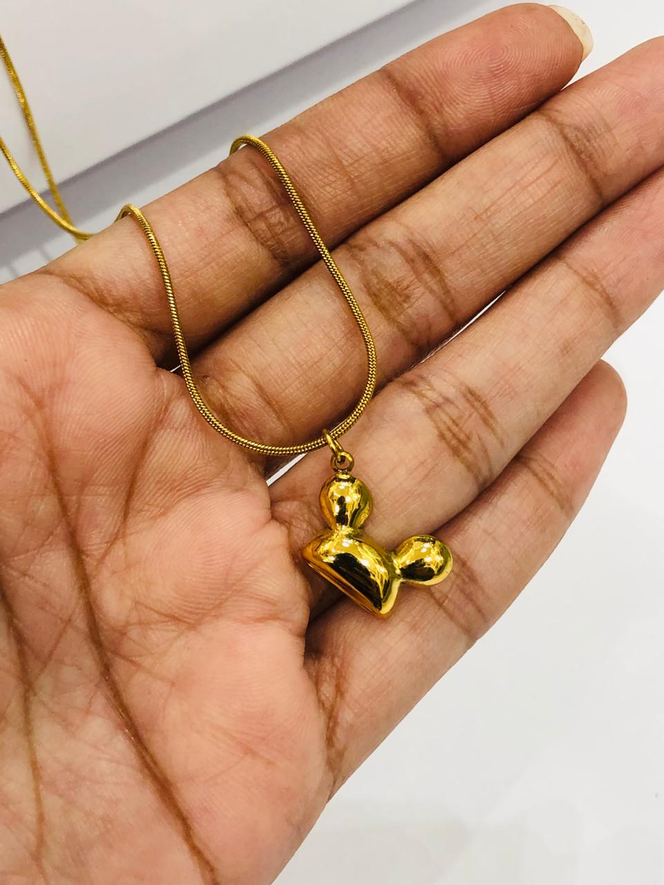 Golden Teddy Pendant