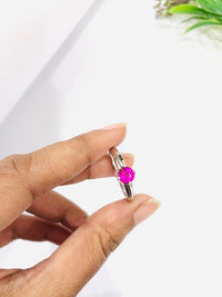 Thumbnail for 925 Silver Pink Stone Ring