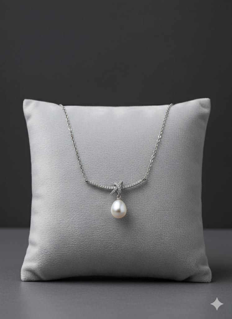 925 Silver Pearl Sleek Chain