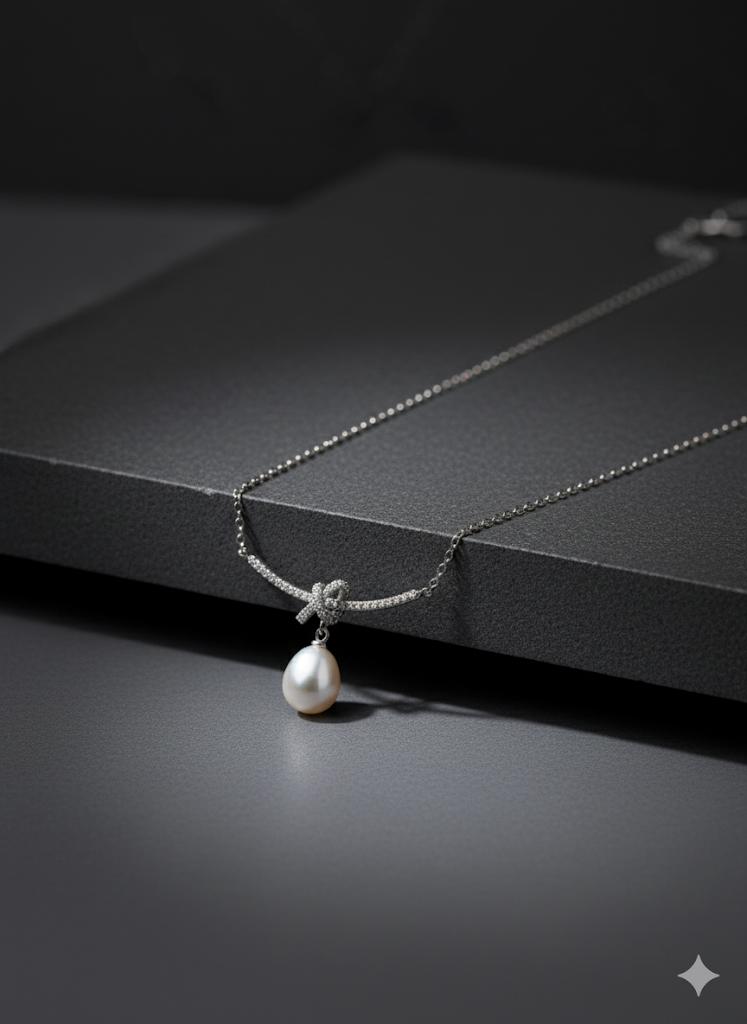 925 Silver Pearl Sleek Chain