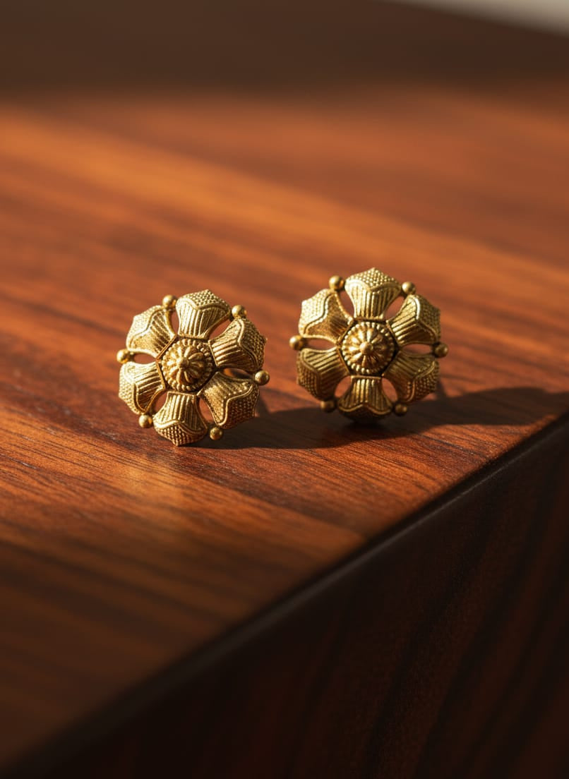 Golden Blossom Earrings
