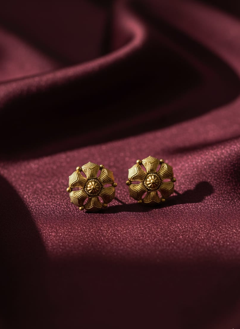 Golden Blossom Earrings