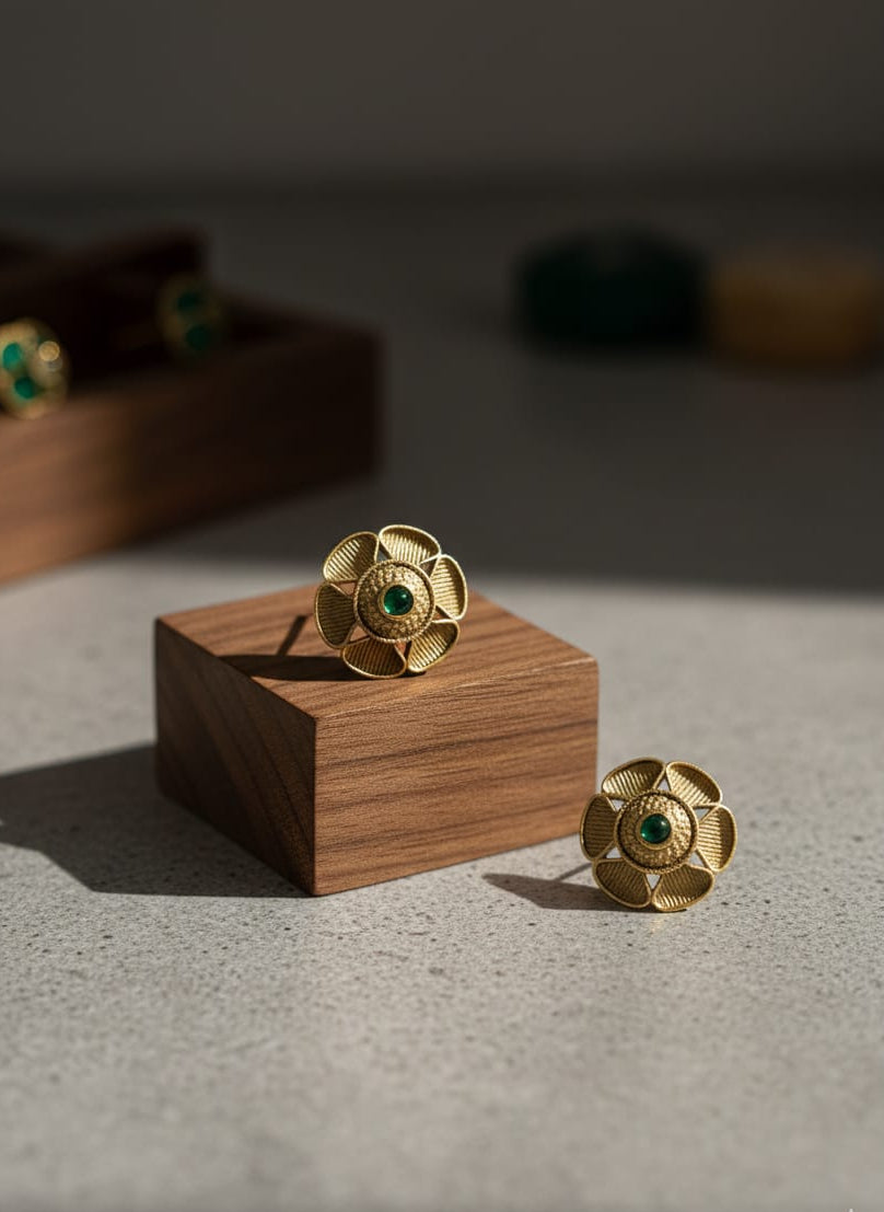 Antique Flower Earrings