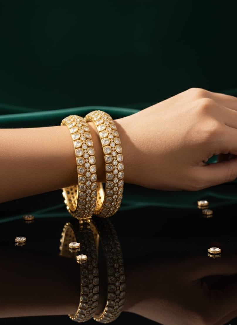 Lustrous Glow Bangles