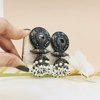 Thumbnail for Oxidised Jhumki Earrings