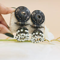 Thumbnail for Oxidised Jhumki Earrings