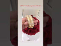 Meenakari Polki Bangles