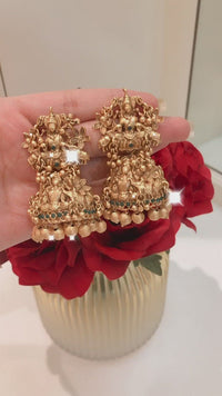Temple Jhumka Earrings Zayn Luxury Jewellery