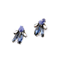Thumbnail for Blue Crystal Stud Earrings Zayn Luxury Jewellery