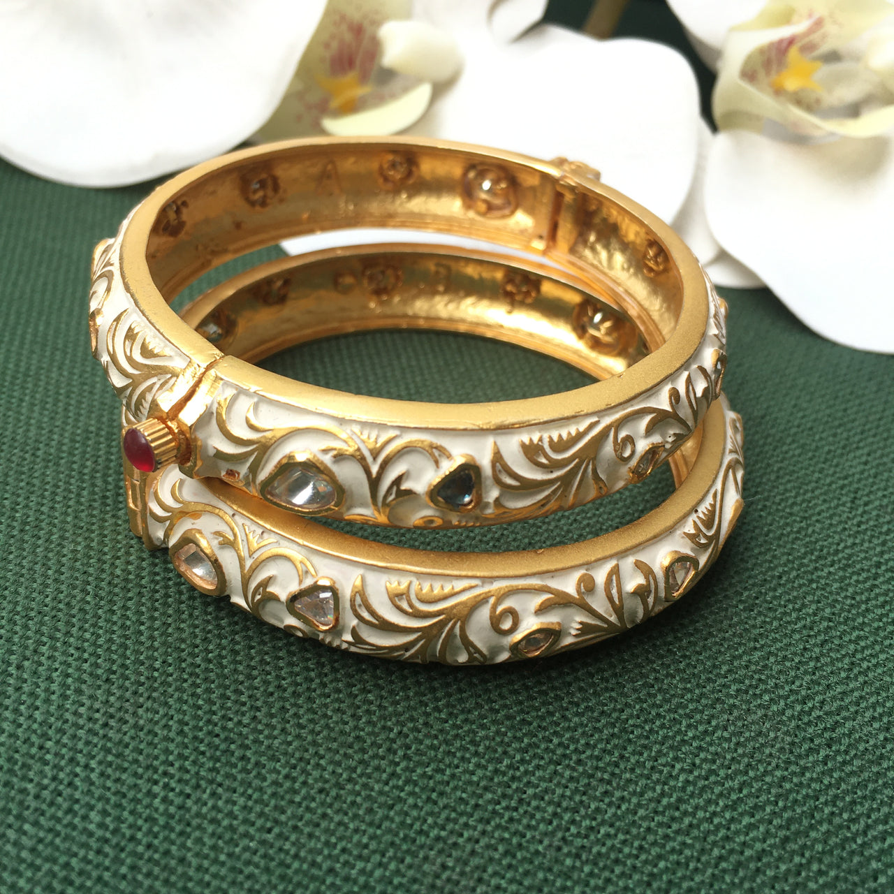 Polki Bangles Zayn Luxury Jewellery