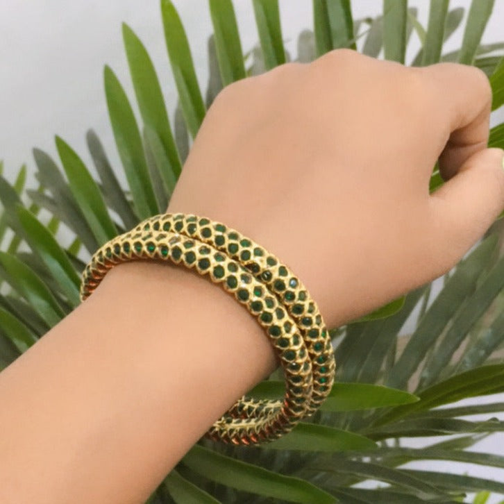 Emerald Bangles Zayn Luxury Jewellery