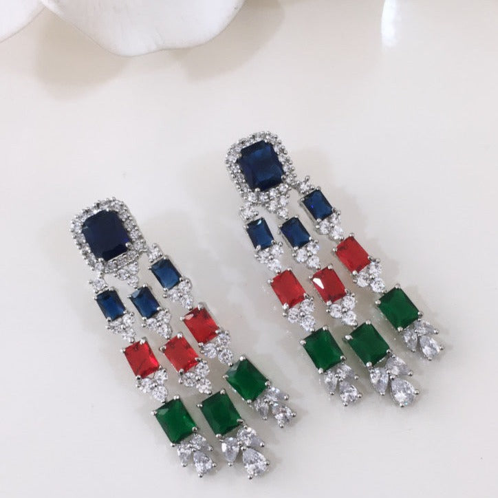 Multi Dangler Earrings Zayn Luxury Jewellery
