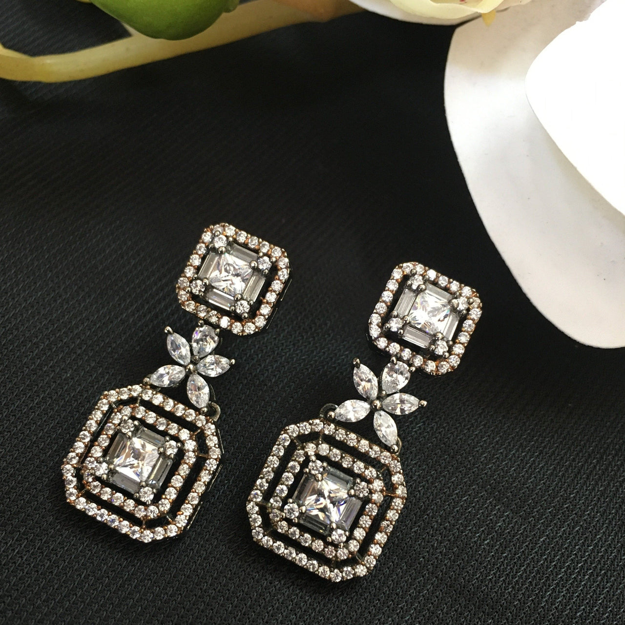 Diamond Doublet Earrings Zayn Luxury Jewellery