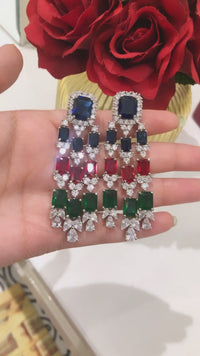 Multi Dangler Earrings Zayn Luxury Jewellery