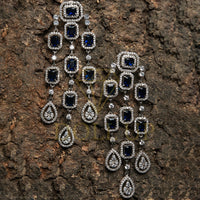 Thumbnail for Blue Sapphire Droplet Earrings Zayn Luxury Jewellery