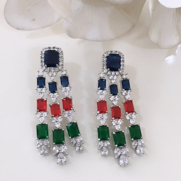 Multi Dangler Earrings Zayn Luxury Jewellery