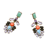 Thumbnail for Multi Colour Stone Earrings Zayn Luxury Jewellery