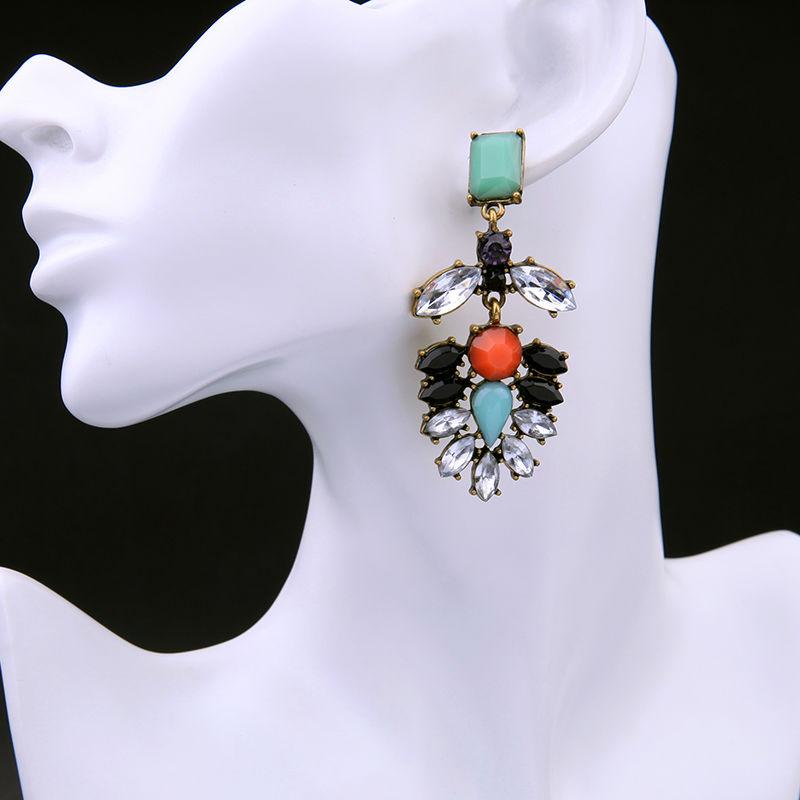 Multi Colour Stone Earrings Zayn Luxury Jewellery