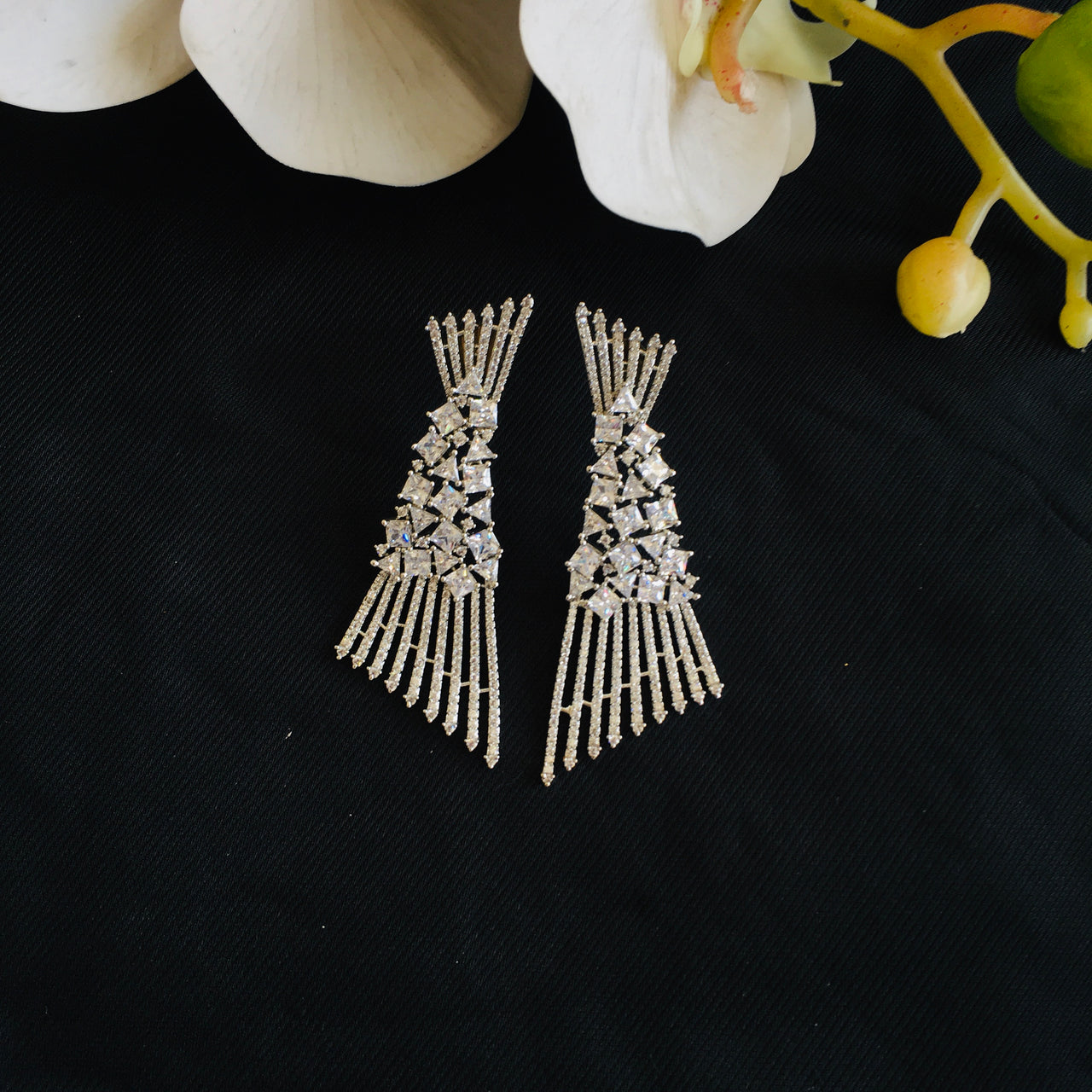 Diamond Cocktail Earrings Zayn Luxury Jewellery