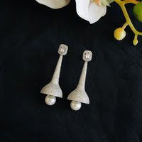 Thumbnail for Diamond Pearl Drop Cocktail Earrings Zayn Luxury Jewellery