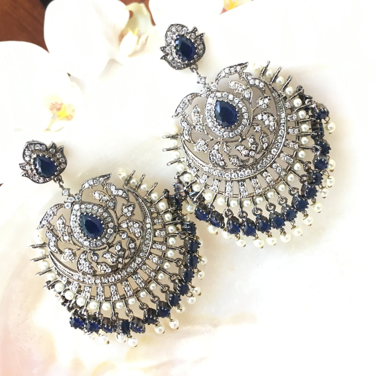 Antique Chandbali Earrings Zayn Luxury Jewellery