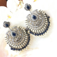 Thumbnail for Antique Chandbali Earrings Zayn Luxury Jewellery