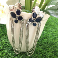Thumbnail for Blue Sapphire Danglers Zayn Luxury Jewellery