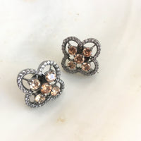 Thumbnail for Mini Bronze Diamond Stud Earrings Zayn Luxury Jewellery