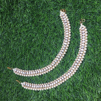Thumbnail for Kundan Pearl Anklet Zayn Luxury Jewellery