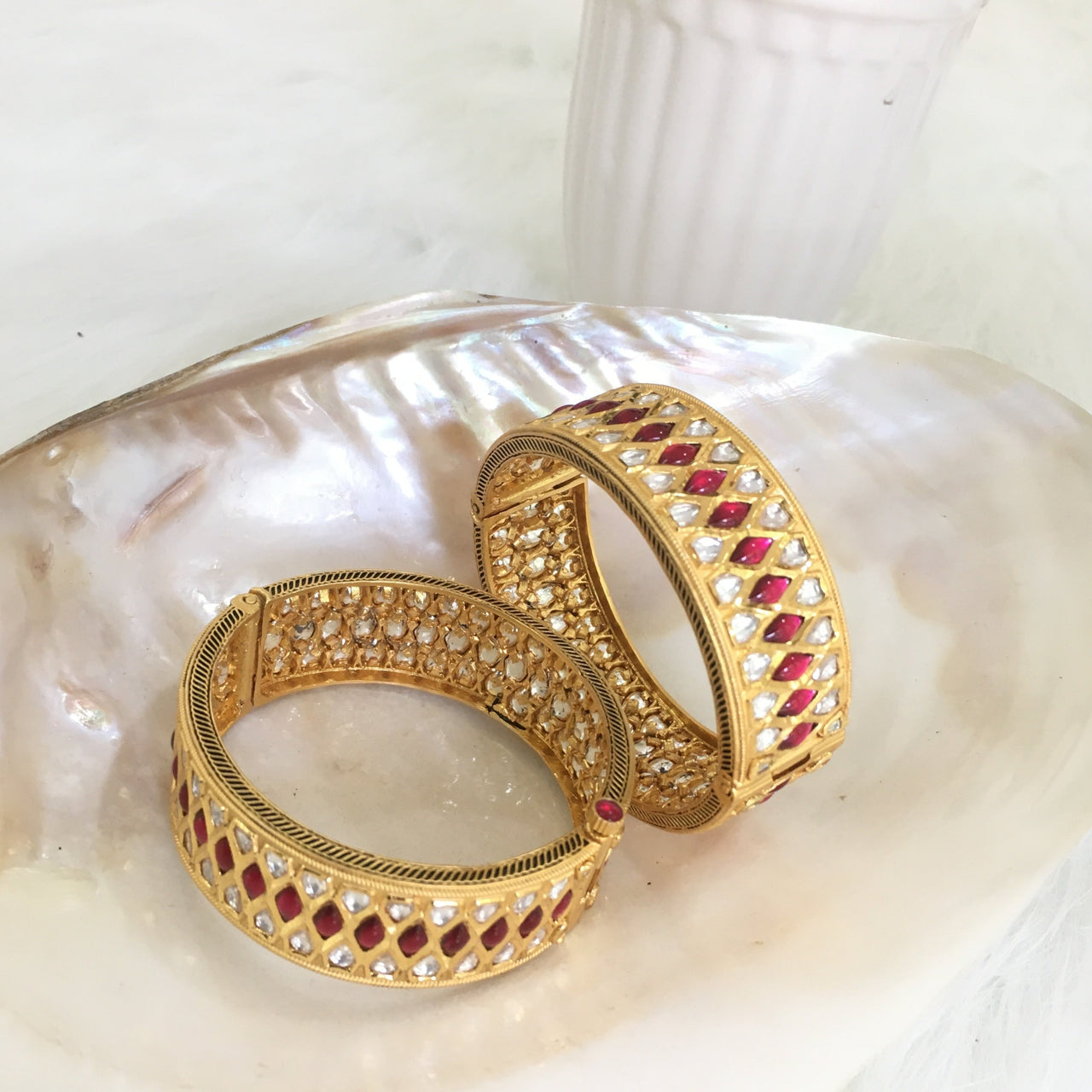 Kundan Bangles Zayn Luxury Jewellery
