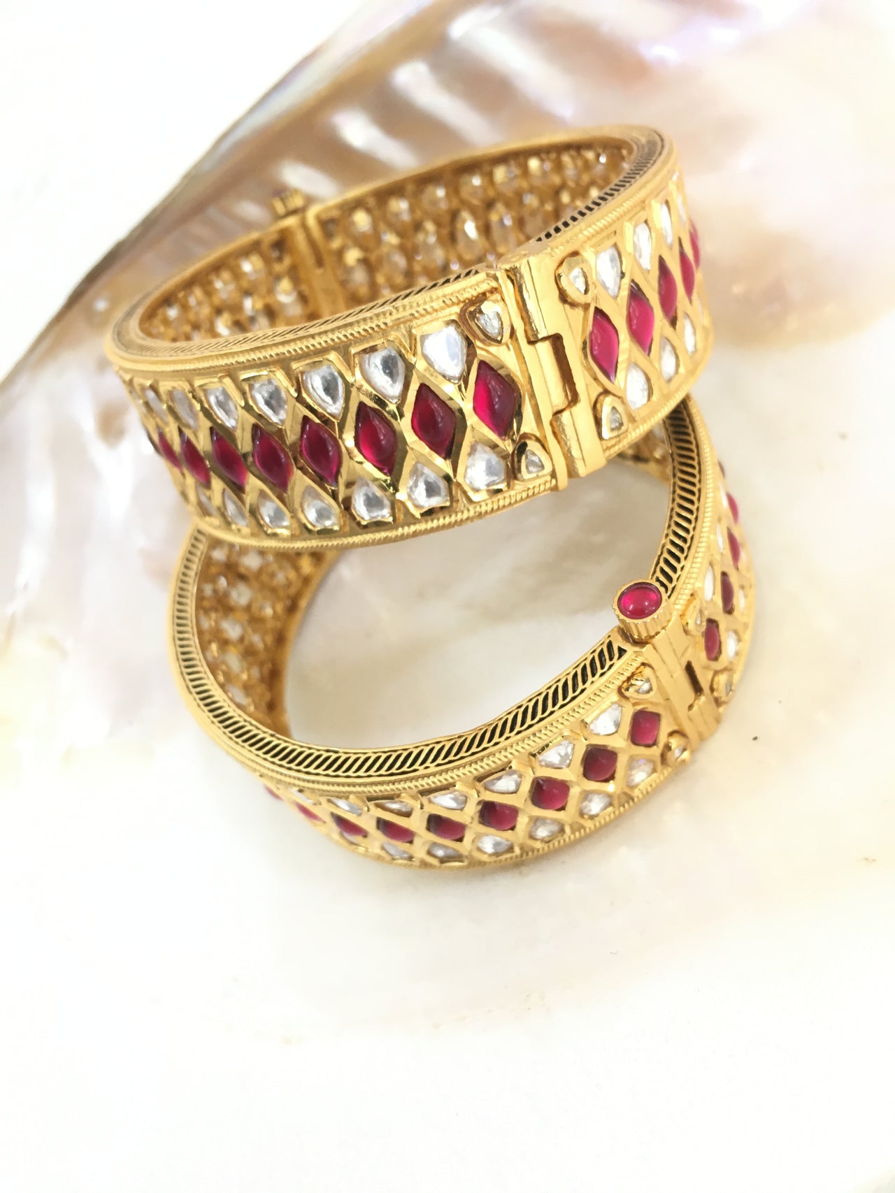 Kundan Bangles Zayn Luxury Jewellery