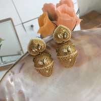 Thumbnail for Meenakari Kundan Jhumki Earrings Zayn Luxury Jewellery